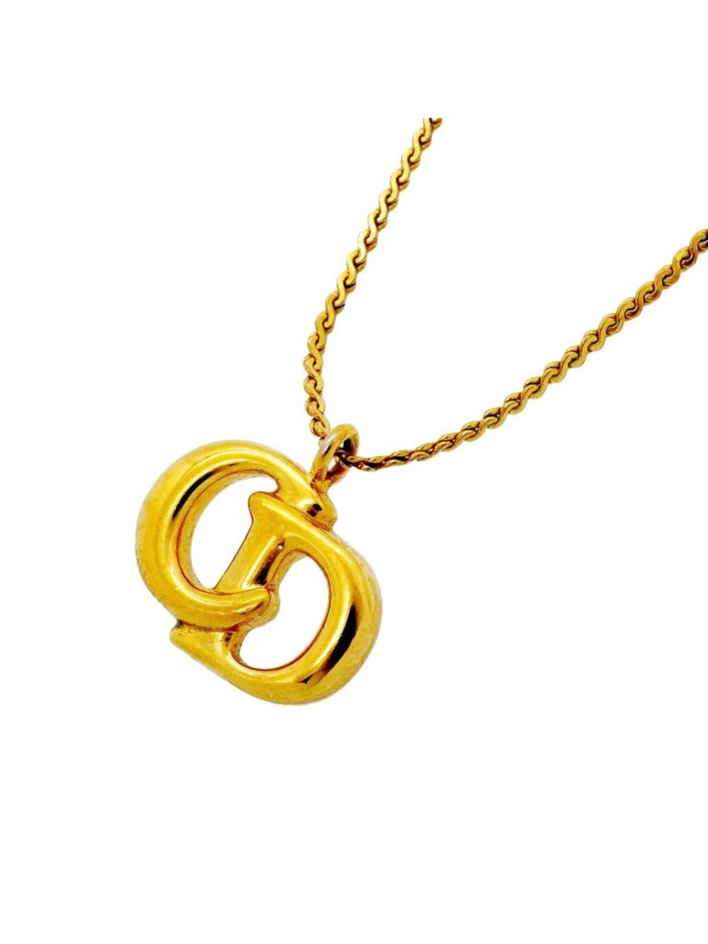 Dior Necklace CD Logo Gold Plated